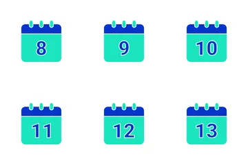 DAY MONTH AND DATE Icon Pack