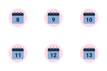 DAY MONTH AND DATE Icon Pack