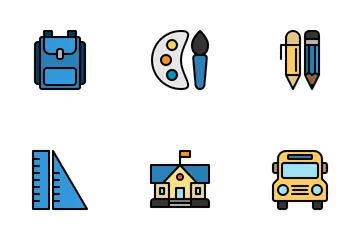 De vuelta a la escuela Paquete de Iconos