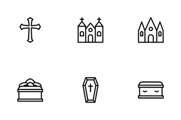 Death Cemetery Icon Pack