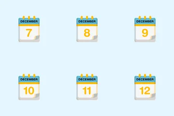 December Calendar Icon Pack
