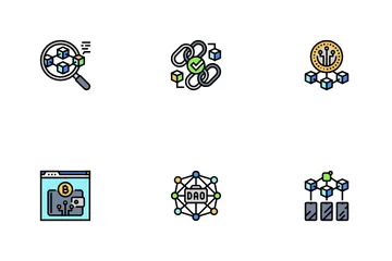 Decentralized Applications Dapps Icon Pack