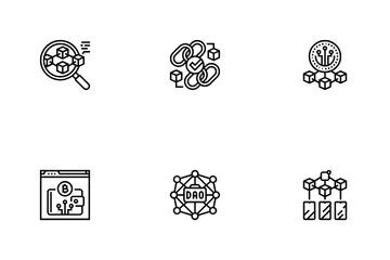 Decentralized Applications Dapps Icon Pack