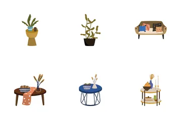 Decoração de interiores Icon Pack