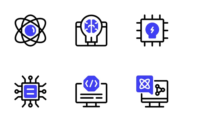 Deep Learning Icon Pack - 25 Line Science & Technology Icons | SVG, PNG ...