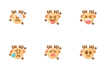 Deer Emoji Icon Pack