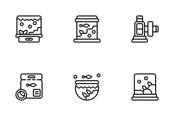 Dekoration Aquarium Symbolpack