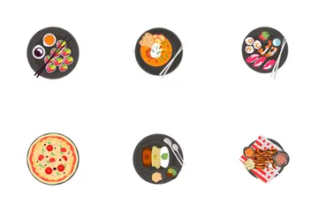 Delicious Food Around The World Icon Pack