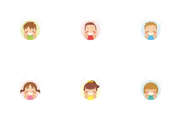 Delighted Little Kids Icon Pack