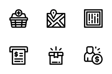 Delivery And Shop Icon Pack