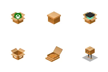 Unboxing Delivery Pack Icon Pack