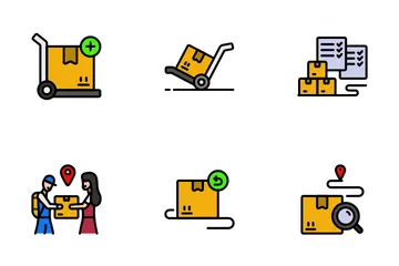 Delivery Color Line V1 Icon Pack