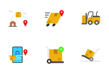 Delivery Flat V1 Icon Pack