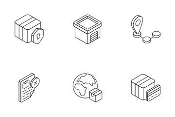 Delivery, Logistic And Navigation Icon Pack