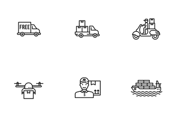 Delivery, Logistics, Shipping  Icon Pack