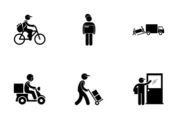 Delivery Man Icon Pack