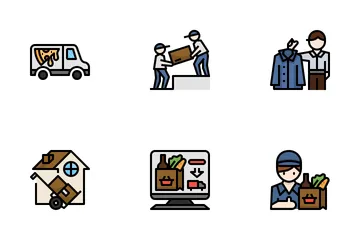 Delivery Services. Icon Pack