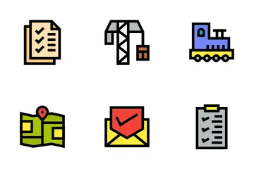 Delivery Services And Logistics Icon Pack