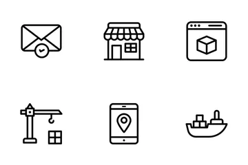Delivery Services And Logistics Icon Pack