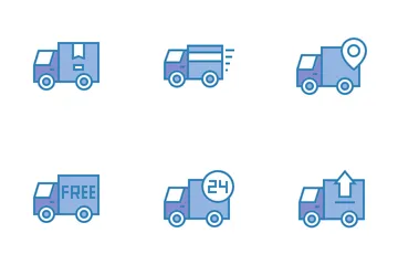 Delivery Truck Icon Pack