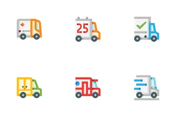 Delivery Vehicles Icon Pack