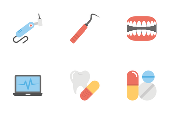 Dental Flat Icons  Icon Pack