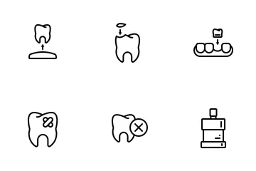 Dental Outline Icon Pack