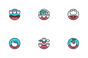 Dental Procedure Clinic Icon Pack