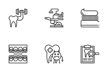 Dentist Elements Icon Pack
