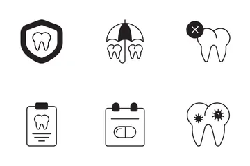 Dentiste et dents Icon Pack