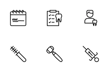 Dentisterie générale et préventive Pack d'Icônes