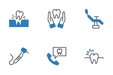 Dentistry And Dental Care Icon Pack