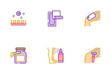 Depilation Procedure Icon Pack