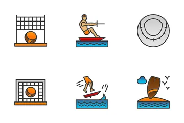 Deportes acuáticos Icon Pack