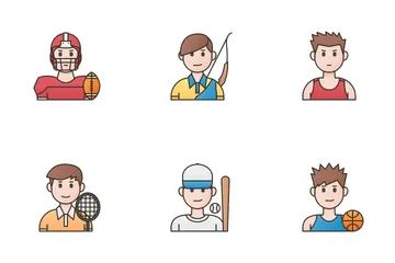 Deportes masculinos Paquete de Iconos