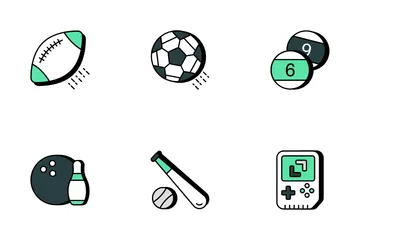 Deportes y juegos Paquete de Iconos