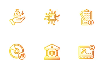 Derechos de autor Paquete de Iconos