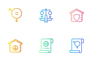 Derechos humanos Paquete de Iconos