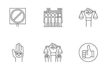 Derechos humanos Paquete de Iconos
