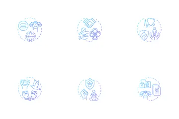 Derechos humanos Paquete de Iconos