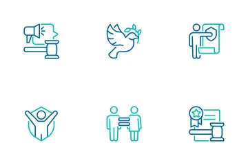 Derechos humanos Paquete de Iconos