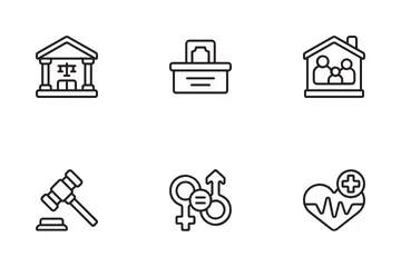 Derechos humanos Paquete de Iconos