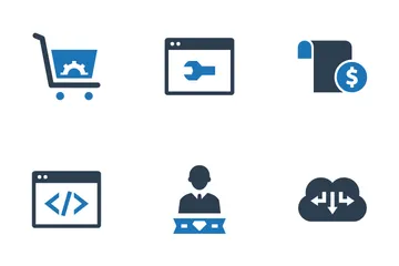 Desarrollo SEO Paquete de Iconos