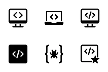 Desarrollo web, programación Vol-4 Icon Pack