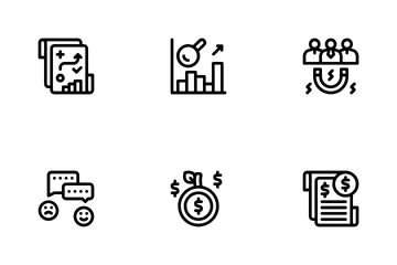 Desenvolvimento de negócios Pacote de Ícones