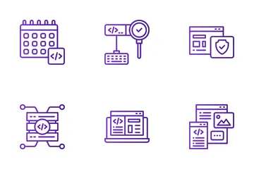 Desenvolvimento de sites Pacote de Ícones