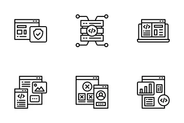 Desenvolvimento de sites Pacote de Ícones