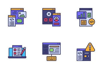 Desenvolvimento de sites Pacote de Ícones