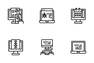 Desenvolvimento de software Pacote de Ícones