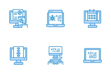 Desenvolvimento de software Pacote de Ícones